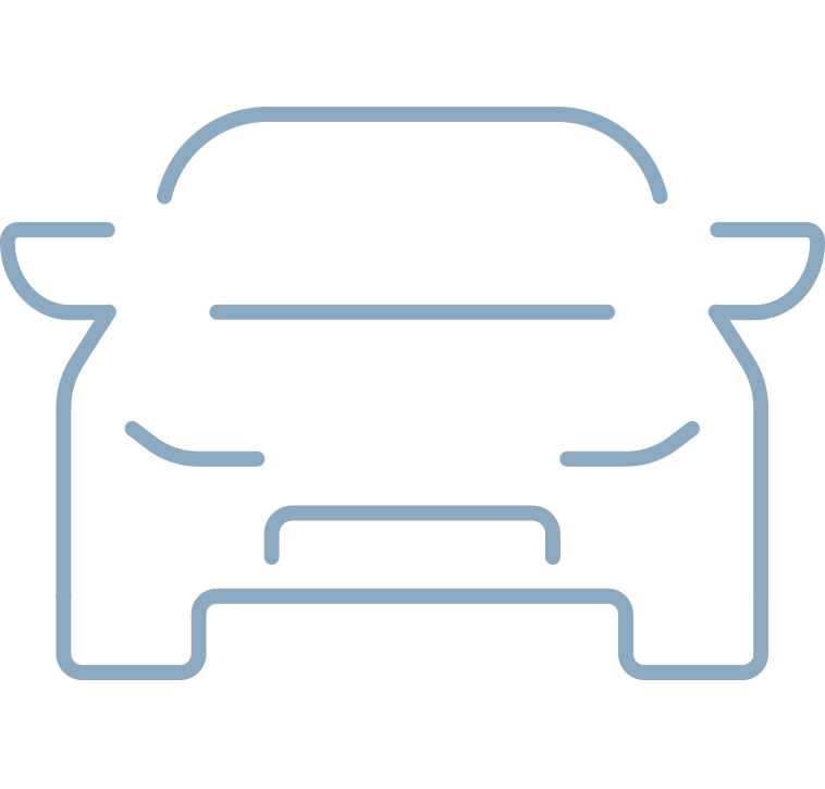 車でお越しの方