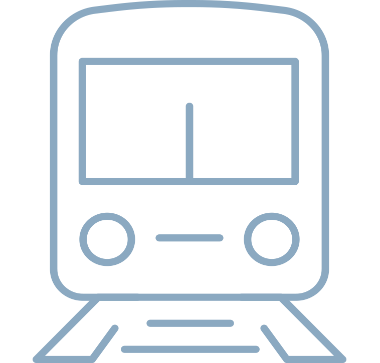 電車でお越しの方